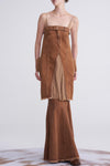 OUDE WAAG Washing Cowboy Deolition Dress OW-23SS-DS03 reddish brown